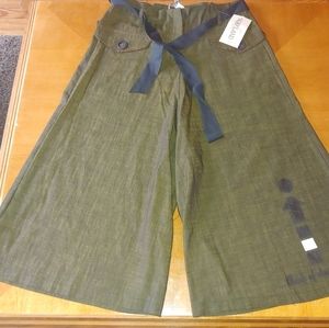 Double Jeu Paris Cropped Army green pants